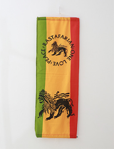 라스타파리 라이언 세로 깃발