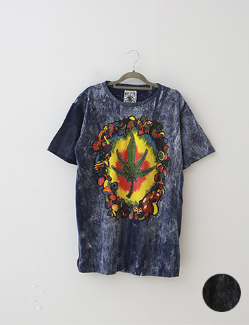머쉬룸 간자 트립 (2종) (L)  레게 히피 티셔츠