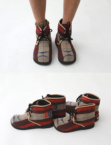 에스닉 노마드 하이슈즈 (2종)  히피 보헤미안 스타일 신발