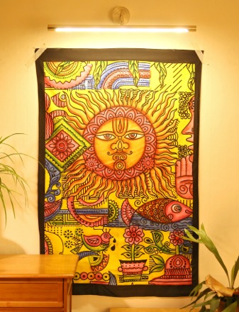 태양의 왕국 (스몰사이즈)  인도 태피스트리 패브릭