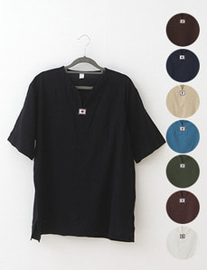 아라마루 반팔 셔츠 (8종) (XL,3XL)  에스닉 히피패션 상의