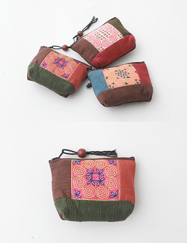 몽 엠비언트 파우치 (3종)에스닉 스타일 지갑