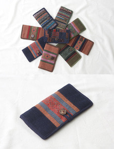 에스닉 패턴 지갑 (9종)  태국 직조 자수 소품